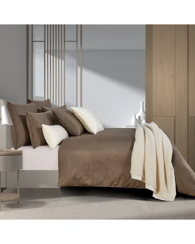 J. Queen Modern Valencia Duvet Set In Brown