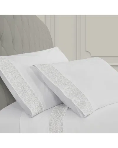 J Queen New York J. Queen New York 300 Thread Count Majestic Pillowcase Set In White