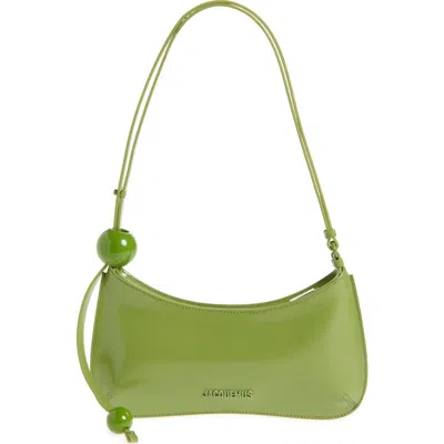 JACQUEMUS JACQUEMUS LE BISOU PERLE LEATHER SHOULDER BAG