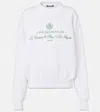 JACQUEMUS VINCE EMBROIDERED COTTON-BLEND SWEATSHIRT
