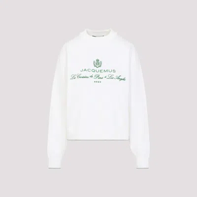 JACQUEMUS WHITE LA MAILLE VENICE SWEATSHIRT