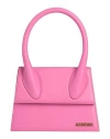 Jacquemus Woman Handbag Fuchsia Size - Leather In Pink