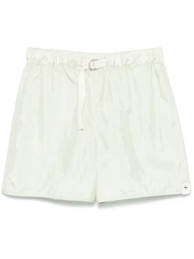 Jil Sander Belted Shorts In Green