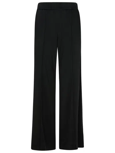 JIL SANDER JIL SANDER BLACK VISCOSE TROUSERS