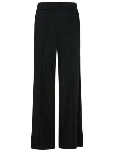 JIL SANDER JIL SANDER BLACK VISCOSE TROUSERS
