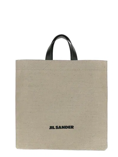 Jil Sander Book Tote In White