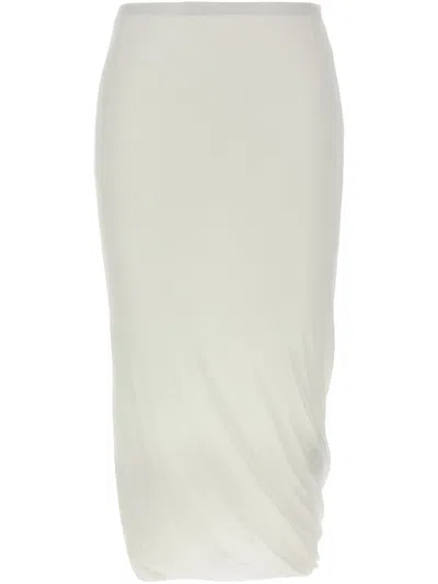 JIL SANDER COTTON MIDI SKIRT