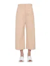 Jil Sander Cropped Trousers In Pink