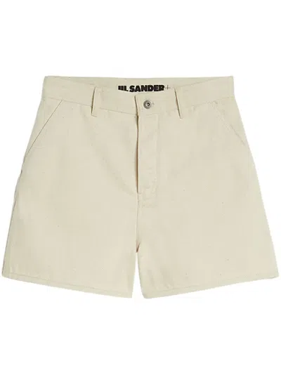Jil Sander High-rise Denim Shorts In Nude