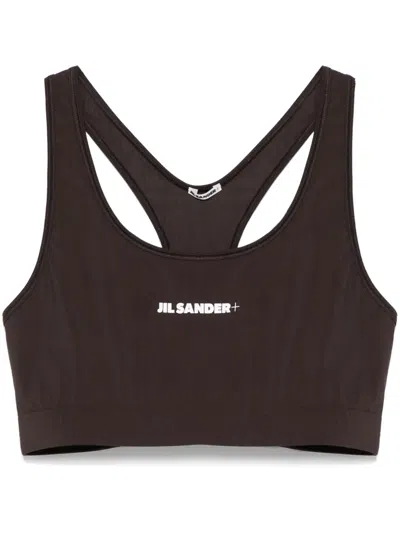 Jil Sander Logo-print Sports Bra In Black
