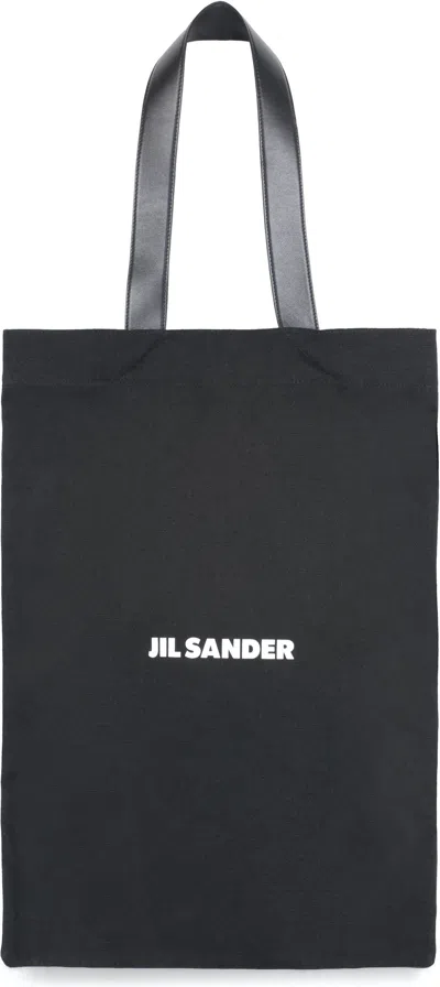 Jil Sander Book Tote Bag In Black