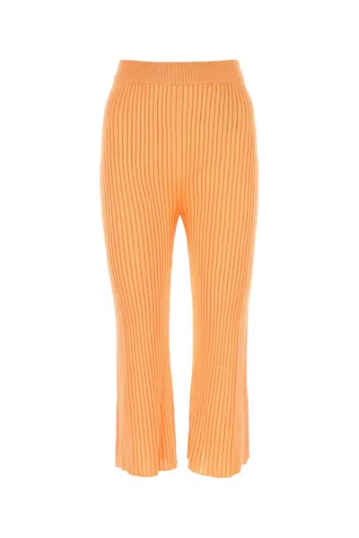 JIL SANDER ORANGE WIDE LEG PANT