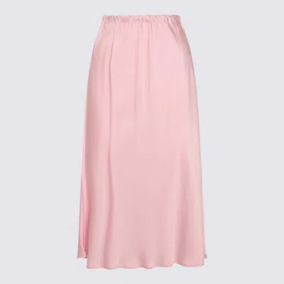 JIL SANDER JIL SANDER PINK MIDI SKIRT