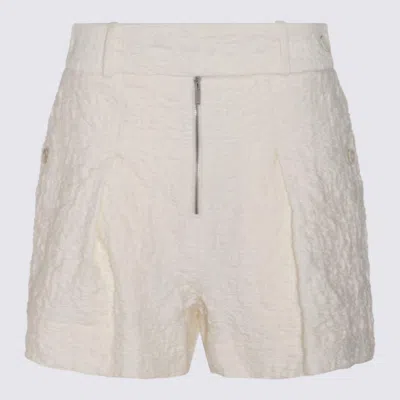 Jil Sander Textured-finish Shorts In Beige