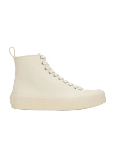 Jil Sander Tie High-top Casual Shoes In Nude