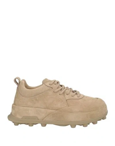 Jil Sander Woman Sneakers Sand Size 8 Leather In Beige