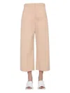 Jil Sander Cropped Trousers In Pink