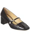 Jimmy Choo Elisa 45 Patent Leather Block Heel Pumps In Black