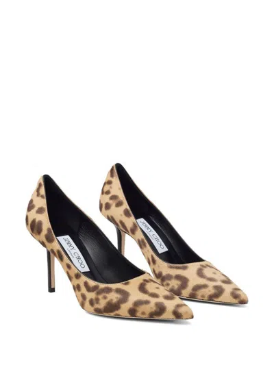 Jimmy Choo Love Leopard Pumps In Brown