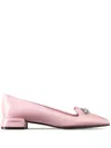 Jimmy Choo Ravi Ballerina Shoes In Pink