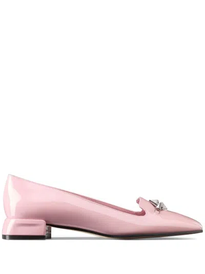 Jimmy Choo Ravi Ballerina Shoes In Pink
