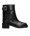 Jimmy Choo Women Brooklyn Ab 50 Leather Boots With Adjustable Strap In Black
