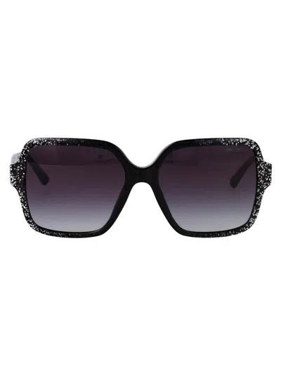 Jimmy Choo 0jc5005 Sunglasses In 50418g Black Gradient Glitter