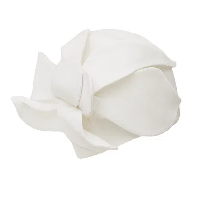 Julia Allert Women's Avant-garde Brimless Hat White