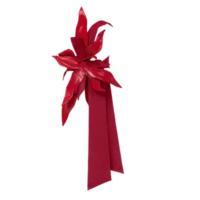 Julia Allert Women's Designer Detail Statement Belt Red