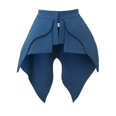 Julia Allert Women's Sculpted Peplum Belt Blue