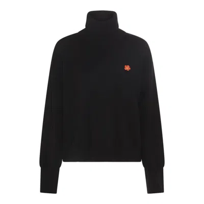KENZO KENZO BLACK WOOL BOKE FLOWER KNITWEAR