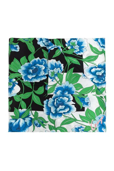 Kenzo Floral-print Scarf In Multi
