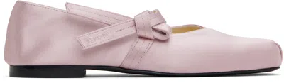 Kenzo Pink  Paris ' Oki' Ballerina Flats In 34 Faded Pink