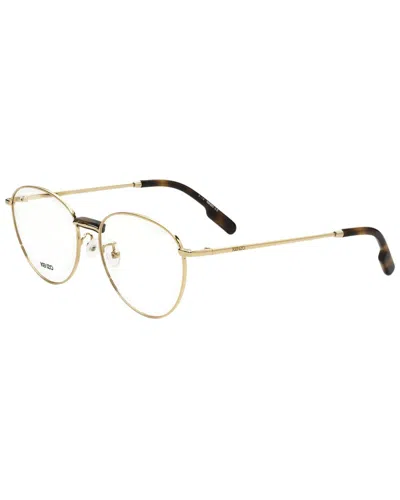 Kenzo Unisex Kz50013u 53mm Optical Frames In Gold