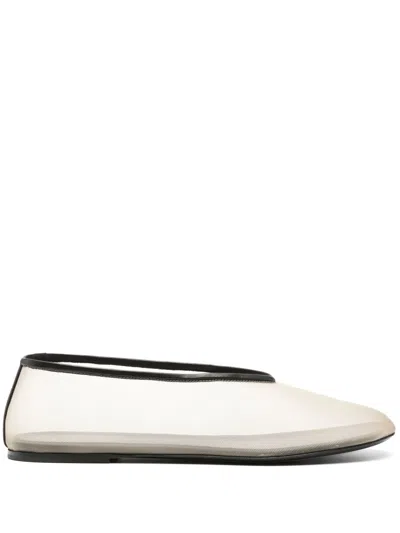 Khaite Marcy Ballerina Shoes In Neutrals