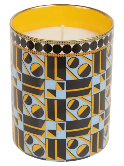 La Doublej La Double J Ceramic Candle With Striking Geometric Pattern