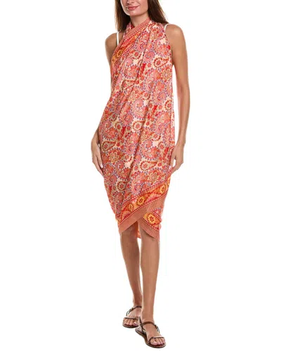 La Fiorentina Silk-blend Pareo In Orange