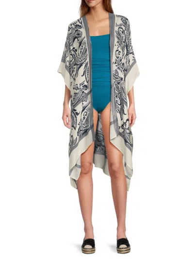 La Fiorentina Women's Garden Print Cover-up In Multi