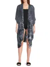 La Fiorentina Women's Printed Kimono In Blue