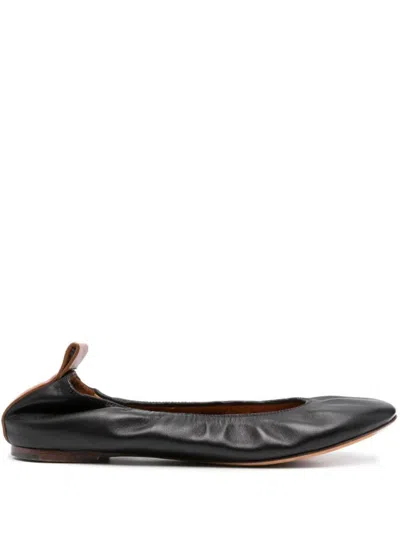 Lanvin Ballerina Nappa Shoes In Black