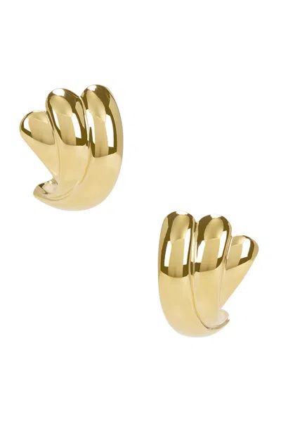 Lie Studio The Magda Earrings In Gold