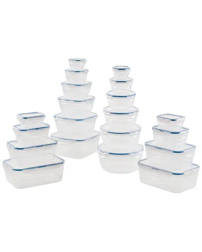 Locknlock Nestables Food Storage Container 40pc Set In Pink