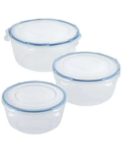 Locknlock Nestables Food Storage Container 6pc Set In White