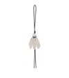 Loewe Calfskin Badminton Bag Charm In Black White