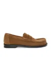 Loewe Campo Suede Penny Loafers In Brown