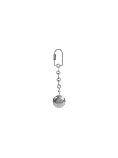 Loewe "pebble" Keyring In Silver