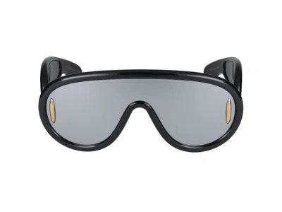 Loewe Paula's Ibiza Wave Mask Sunglasses In Black