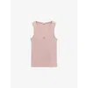 Loewe Womens Light Pink Anagram Ribbed Silk Fine-knit Tank Top Xs In Light Pink