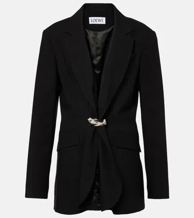 Loewe Wool Blazer In Black