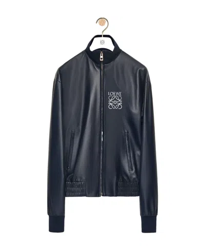 Loewe Zip-up Long-sleeved Jacket In Black